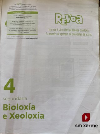 Bioloxía e Xeoloxía, 4 Secundaria, Revoa