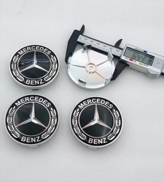 CENTROS DE RUEDA MERCEDES AZUL 68mm