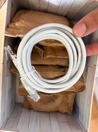 Cable de red LAN blanco tengo varias unidades