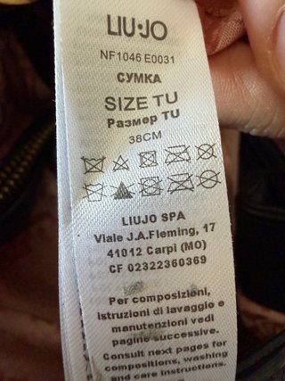 Borsa Liu Jo nera con catena dorata