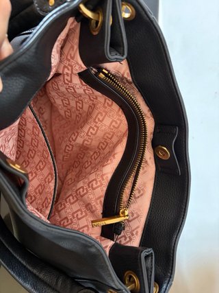 Borsa Liu Jo nera con catena dorata