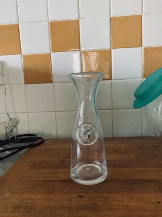 Brocca 1/4L in vetro con piombino