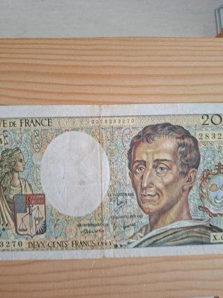 Billete 200 Francos Franceses 1989