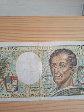 Billete 200 Francos Franceses 1989