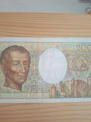 Billete 200 Francos Franceses 1989