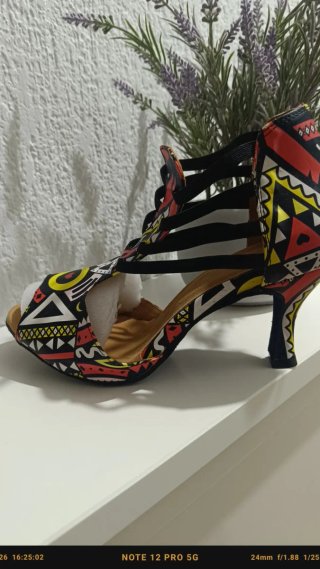 Zapatos de baile multicolor