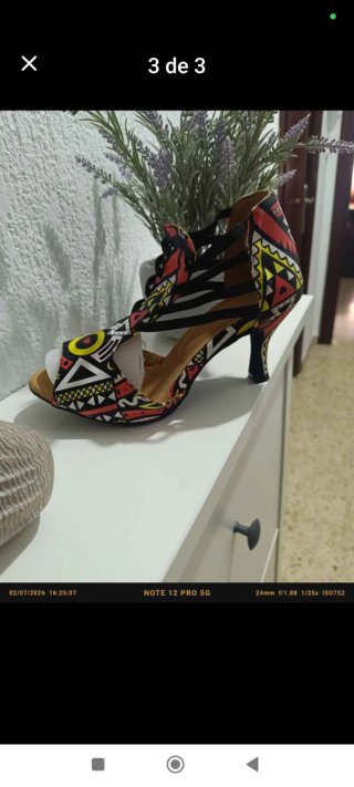 Zapatos de baile multicolor