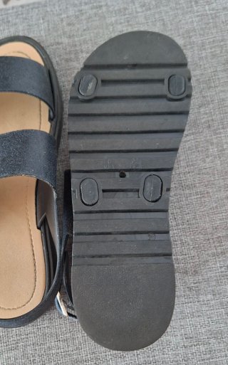 Sandalias negras mujer