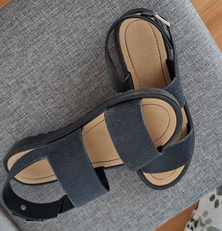 Sandalias negras mujer
