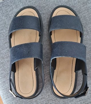 Sandalias negras mujer