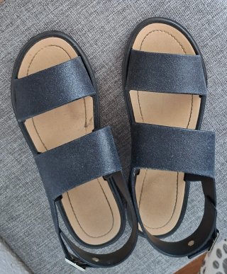 Sandalias negras mujer