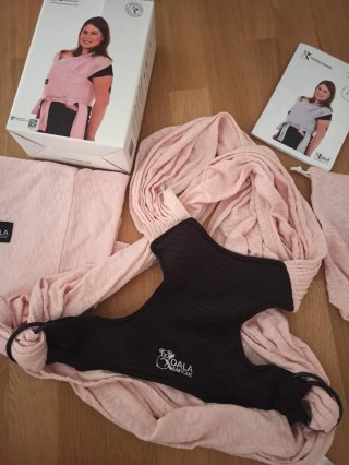 Fular portabebés Koala Babycare rosa