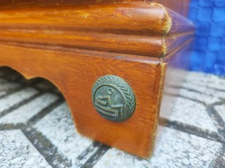 Mesitas de noche de madera maciza y mármol