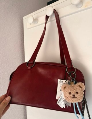 Bolso bowling burdeos