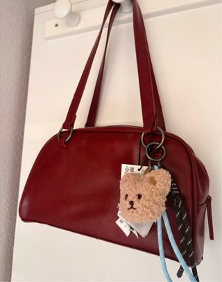 Bolso bowling burdeos