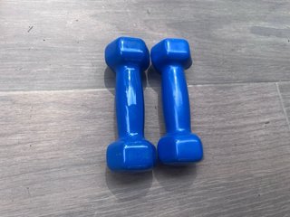 2 Pesas Fitness 1kg Azules