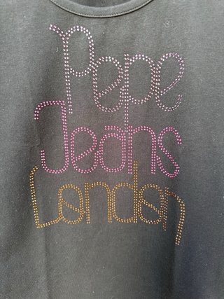 Camiseta Pepe Jeans Negra Talla M