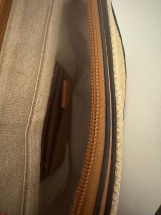 Bolso de piel y rafia Parfois
