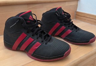 Zapatillas Baloncesto Adidas Negras Rojas