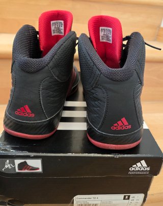 Zapatillas Baloncesto Adidas Negras Rojas