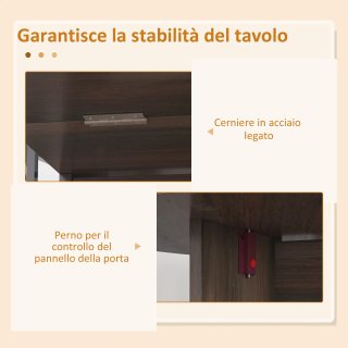 Tavolo consolle ovale con 2 ali