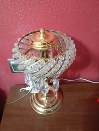 Lámpara de techo cristal y metal