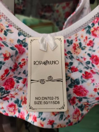 Reggiseno Rosa & Junio 115D senza ferretti