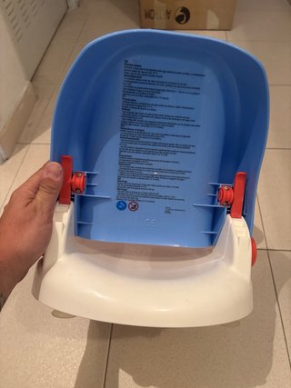 Silla de Bañera para Bebé Azul y Roja