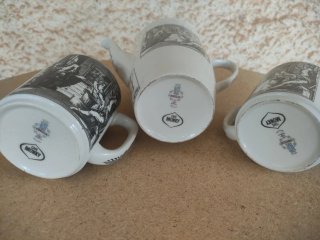 Lote Vajilla Vintage Pontesa Café