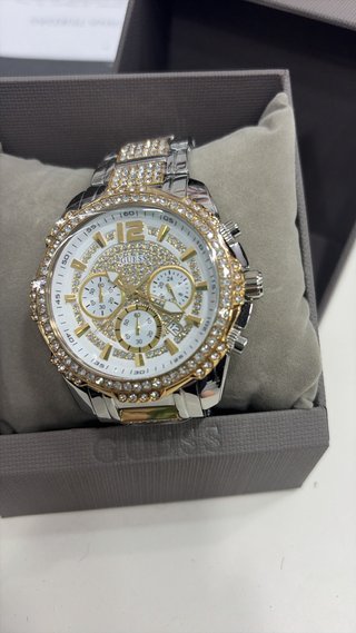 Reloj Guess Hombre 48mm Dorado y Plateado