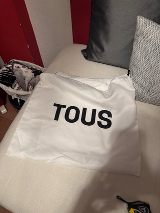 Bolso Tous Gris y Marrón Como Nuevo