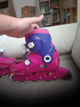 Patines en línea Oxelo rosas y morados