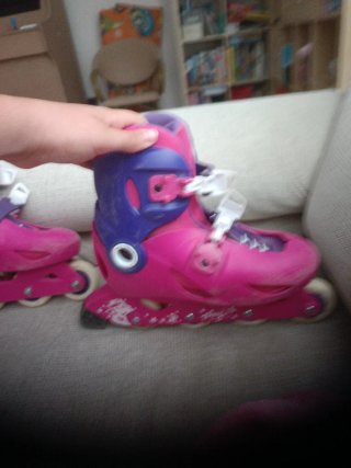 Patines en línea Oxelo rosas y morados