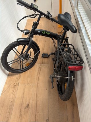 Bicicleta Eléctrica Plegable Negra