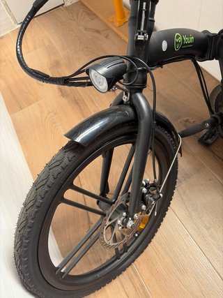Bicicleta Eléctrica Plegable Negra