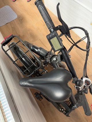 Bicicleta Eléctrica Plegable Negra