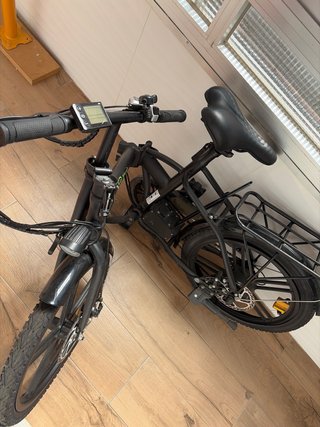Bicicleta Eléctrica Plegable Negra