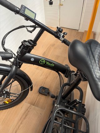 Bicicleta Eléctrica Plegable Negra