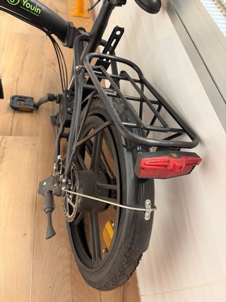 Bicicleta Eléctrica Plegable Negra