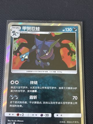 Carta Pokémon Greninja Holo Rara 031/061 R 🇨🇳