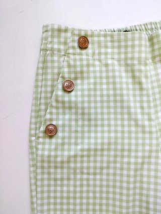 Pantalón cuadros vichy Zara verde