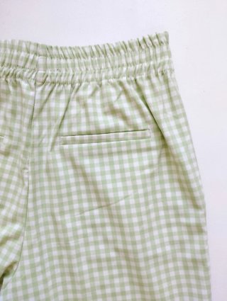Pantalón cuadros vichy Zara verde