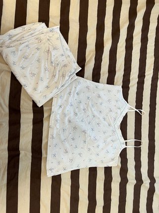 Pijama corto blanco Primark