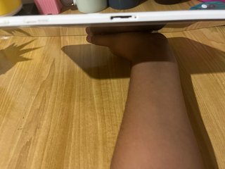 Tablet Samsung Blanca y Plateada