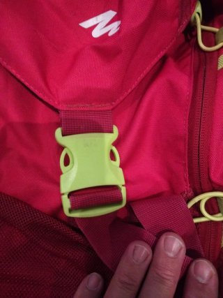Mochila Quechua Forclaz 40 Teen Roja+fucsia