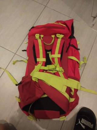 Mochila Quechua Forclaz 40 Teen Roja+fucsia