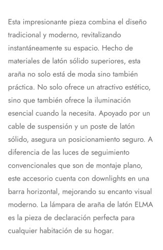 Lámpara de techo comedor latón y negro