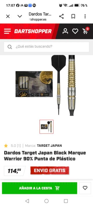 Dardos Target Japan 90% Tungsteno