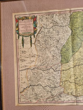 Mapa antiguo Castilla y Reino Valencia