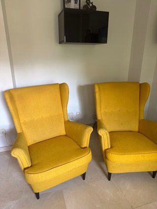 2 Poltrone IKEA STRANDMON Gialle